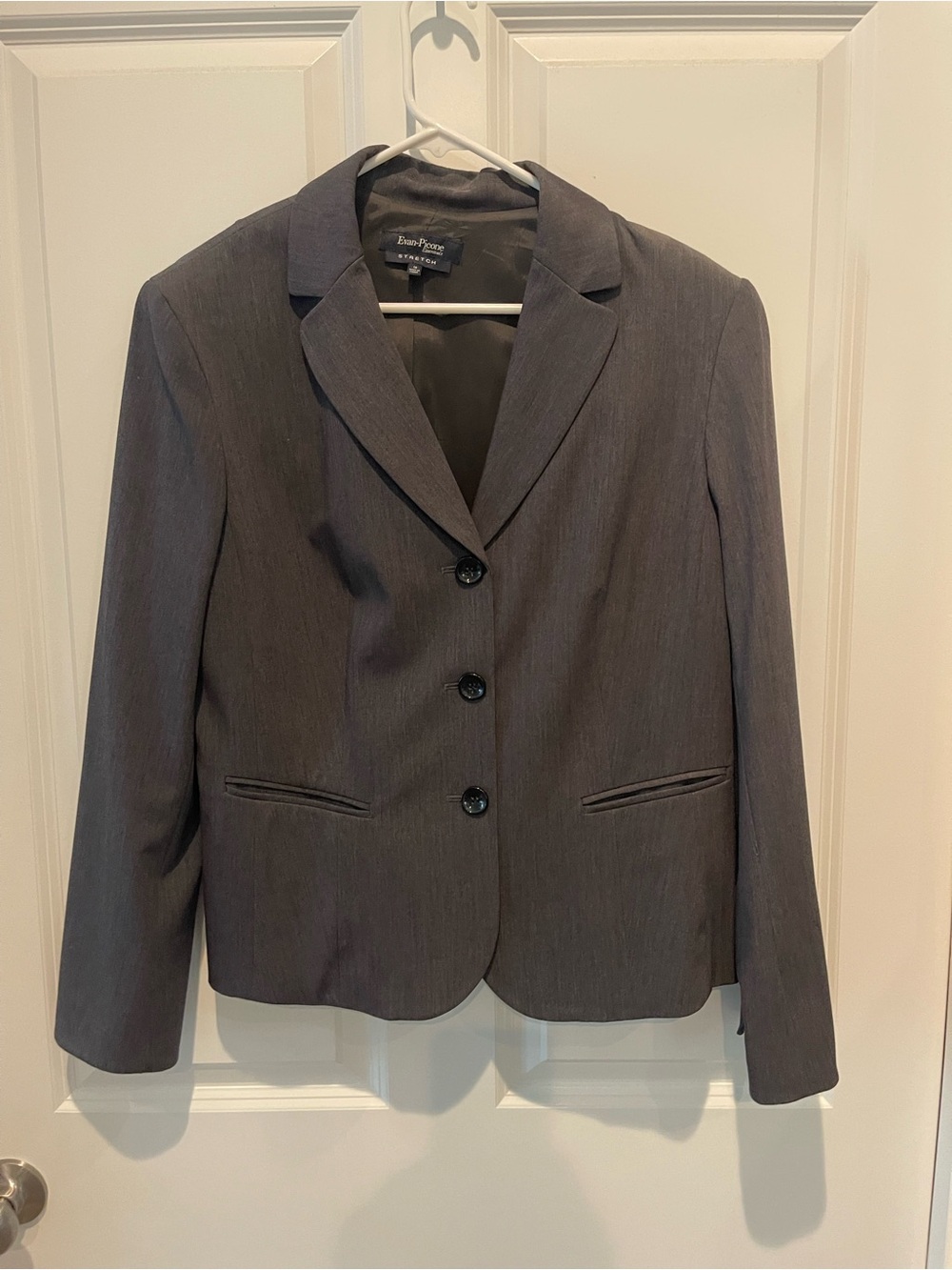Evan Picone Charcoal Gray Women's Blazer